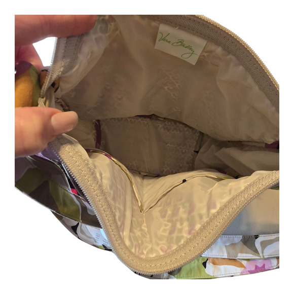 Vera Bradley Quilted Shoulder Bag Purse Satchel Large Multicolor Floral - Picture 10 of 10